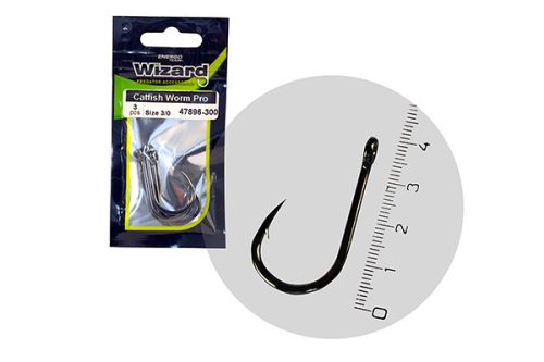 Wizard Catfish Worm Pro Brazed 2/0 3Db/Csomag