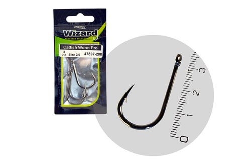 Wizard Catfish Worm Pro 2/0 3Db/Csomag