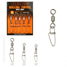 Extra Erős Forgó Biztonsági Kapoccsal 2/0 5Db/Cs