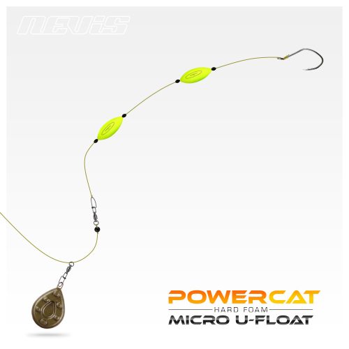 Powercat Micro U-Float 1,5G Fekete  2Db/Cs