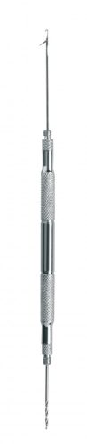 Csalifűzőtű Inox 2Fejjel