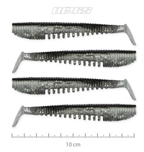 Impulse Shad 10Cm 4Db/Cs Ezüst Flitter