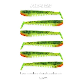 Impulse Shad 6.3Cm 6Db/Cs Zöld-Narancs Flitter