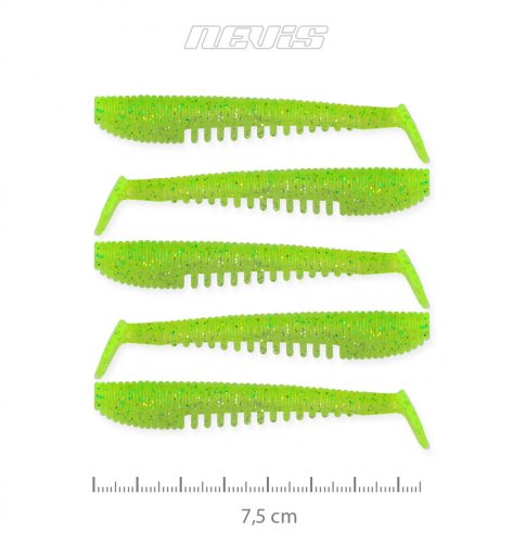 Impulse Shad 7.5Cm 5Db/Cs Fluozöld Flitter 2X