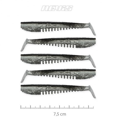 Impulse Shad 7.5Cm 5Db/Cs Ezüst Flitter
