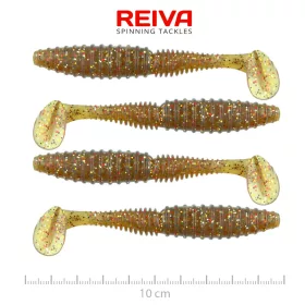 Zander Power Shad 10Cm 4Db/Cs (Barna Flitter)