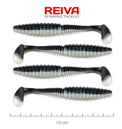 Zander Power Shad 10Cm 4Db/Cs (Fekete Ezüst)