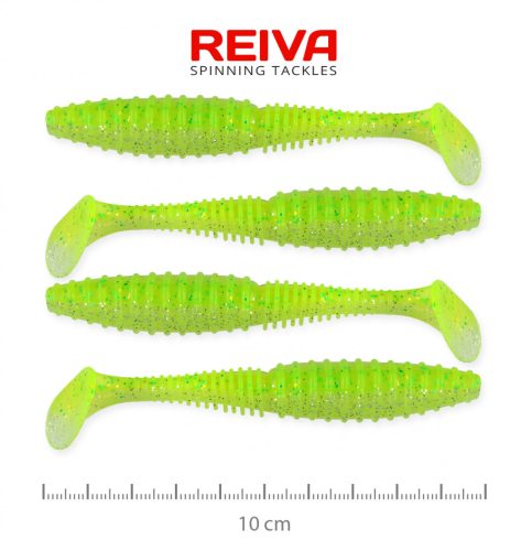 Zander Power Shad 10Cm 4Db/Cs (Fluo Zöld Flitter I.)