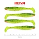 Zander Power Shad 10Cm 4Db/Cs (Zöld-Narancs Flitter)