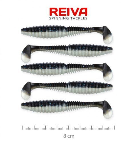 Zander Power Shad 8Cm 5Db/Cs (Fekete Ezüst)