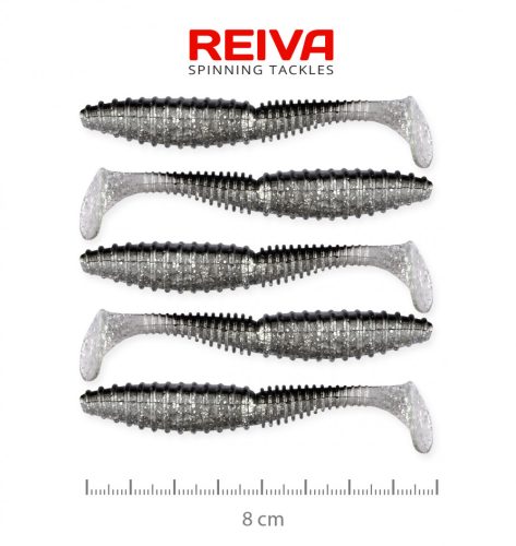 Zander Power Shad 8Cm 5Db/Cs (Ezüst Flitter)