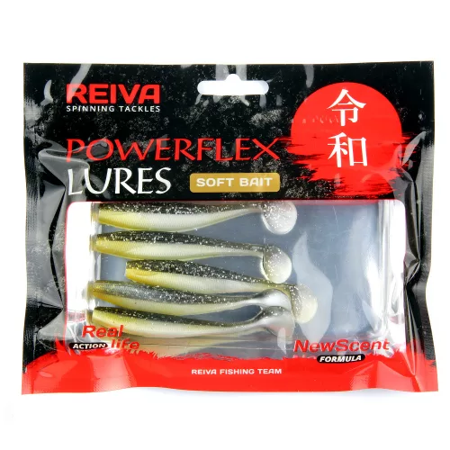 Flat Minnow Shad 7,5Cm 5Db/Cs (Fekete-Ezüst Flitter)