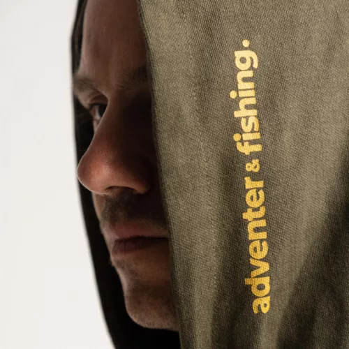 Adventer Cotton Hoodie Pulóver Khaki L