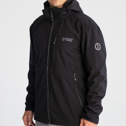 ADVENTER SOFTSHELL JACKET BLACK KABĂT XL