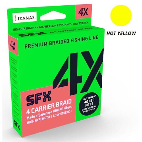 Sufix Sfx 4X Hot Yellow 0,185 135M