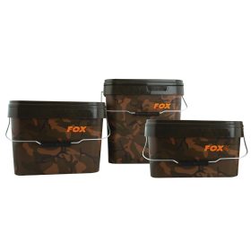 Fox Camo Square Buckets - 10 Litre