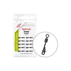 Cz Bojlis Biztonságigyorskapocs, #4, Matt Fekete, 10 Db