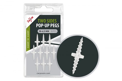 Carpzoom Kétoldalas Pop-Up Csavar, 18X4,5 Mm, 10 Db
