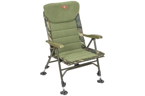 CZ Recliner Komfort horgászfotel, 56x46x42/98 cm, Camou/Fleece