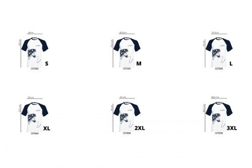 Cz Limitált Fehér- Kék Póló, 3Xl