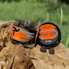   Feedermánia HIGH POWER DARK POP-UP BOILIES & BARRELS 10 MM MANGO