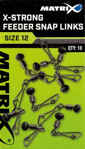 Matrix X-Strong Feeder Bead Snap Links - Size 12