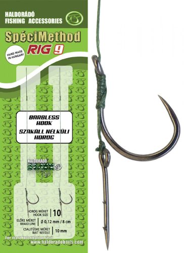 Haldorádó SpéciMethod Rig9 Braid 10 mm / 10 barbless