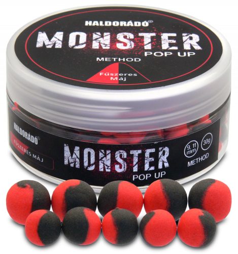 Haldorádó MONSTER Pop Up Method 9, 11 mm - Fűszeres Máj