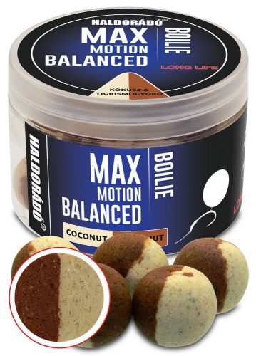 Haldorádó MAX MOTION Boilie Balanced 20 mm - Kókusz & Tigrismogyoró