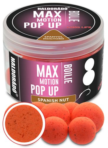 Haldorádó Max Motion Boilie Pop Up 16, 20 Mm - Spanyol Mogyoró