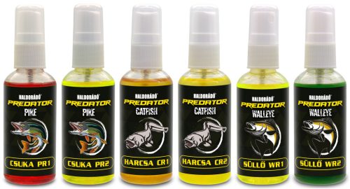Haldorádó PREDATOR ragadozó aroma spray - MIX-6 / 6 íz egy dobozban