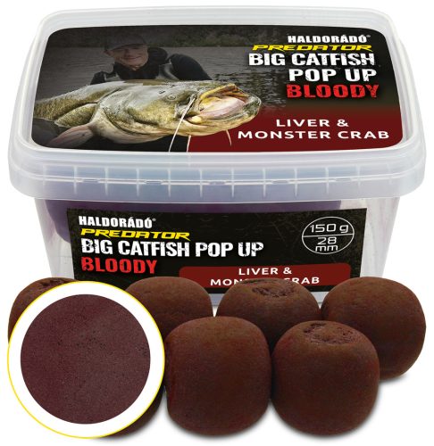 Haldorádó Catfish Pop Up Bloody - Liver & Monster Crab