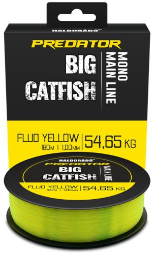 Haldorádó Predator Catfish Line Mono Fluo Yellow 1,00mm / 180m - 54,65 kg