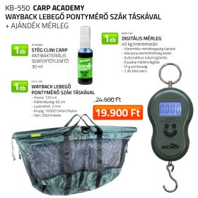   Wayback Lebegő Pontymérő Szák Táskával + Mérleg+ Clini Carp 5122-200+ 8303-040+ Sp352866