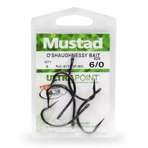 Mustad O'Shaughnessy Bait 6/0 5Db/Csomag