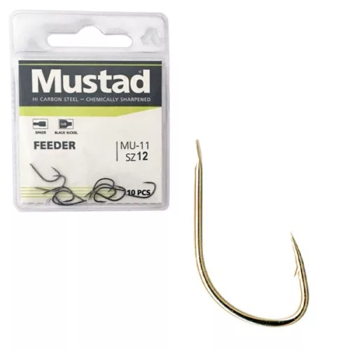 Mustad Ultra Np Feeder Spade Barbed 12 10Db/Csomag
