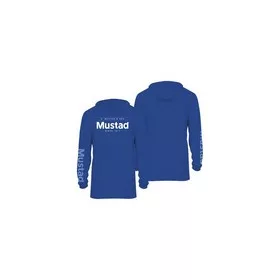 BLUE BRAND LONGSLEEVE UV WITH HOOD - REPREVE+SPANDEX XL