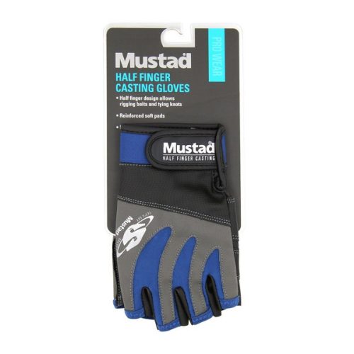 Mustad Half Finger Casting Gloves Size M