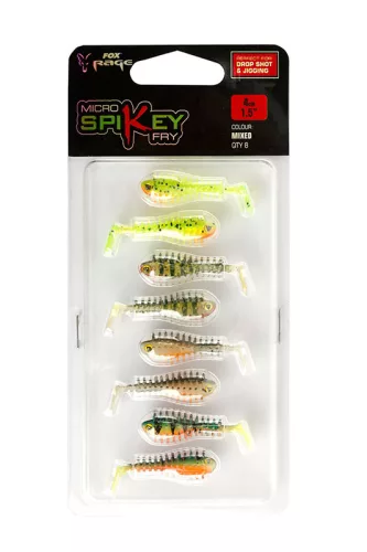 Mixed Colour Lure Packs - Spikey Uv 9Cm Mixed Colours X 5