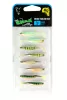 Mixed Colour Lure Packs - Spikey Uv 9Cm Mixed Colours X 5