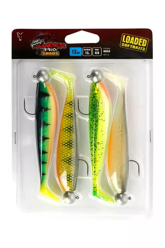 Mixed Colour Lure Packs - Spikey Uv 9Cm Mixed Colours X 5