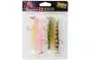 Fox Rage Ultra  - Zander Pro Shad 10Cm X4 Mixed Uv Colour Pack  Loaded 10G 3/0 Head