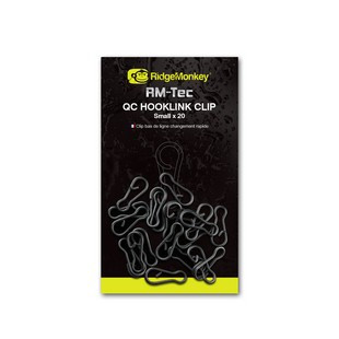 Ridgemonkey RmTec Quick Change Hooklink Clip Kapocs 20Db