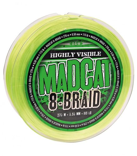 Madcat 8-Braid 270M 0.50Mm Hi-Vis Yellow