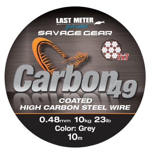 Savage Gear Carbon49 Steelwire 10M0.48Mm11Kg24Lbs Cg