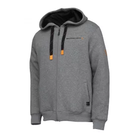 Savage Gear Classic Zip Hoodie L Grey Melange