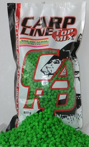 Top Mix Carp Line Fluoro Etető Pellet, Zöld Lucerna