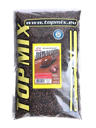 Top Mix Dynamic Carp Etető Pellet, Máj