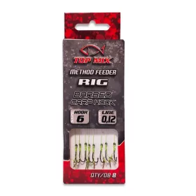   TOP MIX Method Feeder Rig - 6 (előkötött horog csalitüskével)