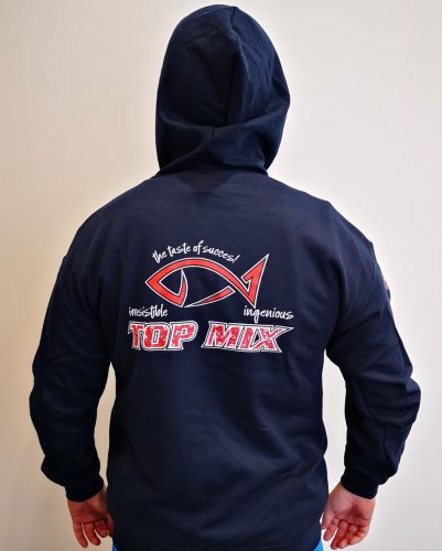Team Top Mix cipzáros kapucnis pulóver - kék - XL